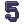 Pixel Art: "5" in cool blocky style