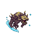 Pixel Art: water elemental (generated with AI by pixie.haus).