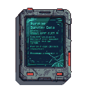 Survivor Data: Cracked Sci-Fi Datapad Glows