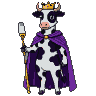 Pixel Art: cow queen