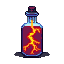 Pixel Art: vial with thunders