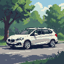 Pixel Art: create a bmw 216d active tourer 2015