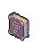 A closed, purple book with intricate golden runes and embellishments, shown in isometric perspective.
