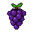 Pixel Art: grapes