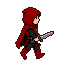 Red Hood Warrior: Sword Ready for Adventure