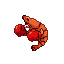 Pixel Art: prawn with boxer gloves