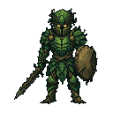 Pixel Art: plant knight