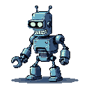 Pixel Art: bender (generated with AI by Anufira Sorcerer).