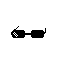 Diagonal line of white pixels on a black background.