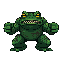 Pixel Art: brutal frog boss