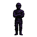Pixel Art: black mummy