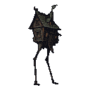 Pixel Art: witch house on 2 legs