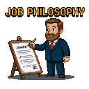 Pixel Art: job philosophy (generated with AI by Taliwyr Banshee).