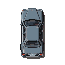 Pixel Art: mercedes top down view gta2 style