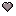 A muted grey pixelated heart with subtle white highlights.