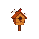 Pixel Art: birdhouse