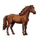 Pixel Art: horse