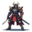 Pixel Art: yoshimitsu (generated with AI by sandacz).