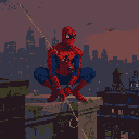 Pixel Art: spiderman
