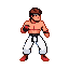 Pixel Art: classic fighter character