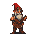 Pixel Art: gnome engineer