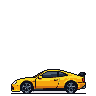 Retro Yellow Sports Car: Ready to Race