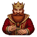 Dwarf King's Regal Gaze: Ancient Power Portrait