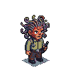 Pixel Art: set of npc - city workers (policeman, doctor, builder etc.) ...