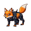 Pixel Art: fox mech