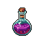 Pixel Art: health potion game asset