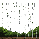 Pixel Art: rainfall in the scenery