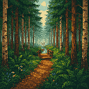 Pixel Art: forrest