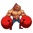 Fierce Fish Fighter: Red Gloves Ready to Rumble