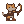 Pixel art cat archer in brown and tan, holding a bow.
