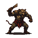 Pixel Art: rat berserker