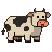 Pixel Art: cow