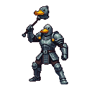 Duck Knight: Fierce Warrior with Whimsical Mace