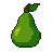 Pixel Art: pear