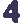 Pixel Art: "4" in cool blocky style