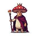 Pixel Art: mushroom king