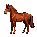 Pixel Art: horse