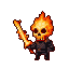 Fiery Skull Warrior: Dark Fantasy Battle Ready