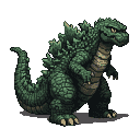 Pixel Art: godzilla
