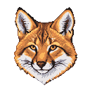 Pixel Art: зроби голову лисиці в гарном качестві. Лиса гарна!!