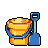 Summer Sandcastle Fun: Yellow Bucket & Blue Shovel