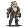 Dwarf Warrior in Segmented Armor | Grim & Ready
