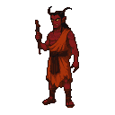 Pixel Art: demon monk