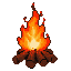 Pixel Art: campfire