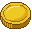 Pixel Art: fat golden coin