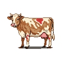 Pixel Art: cow
